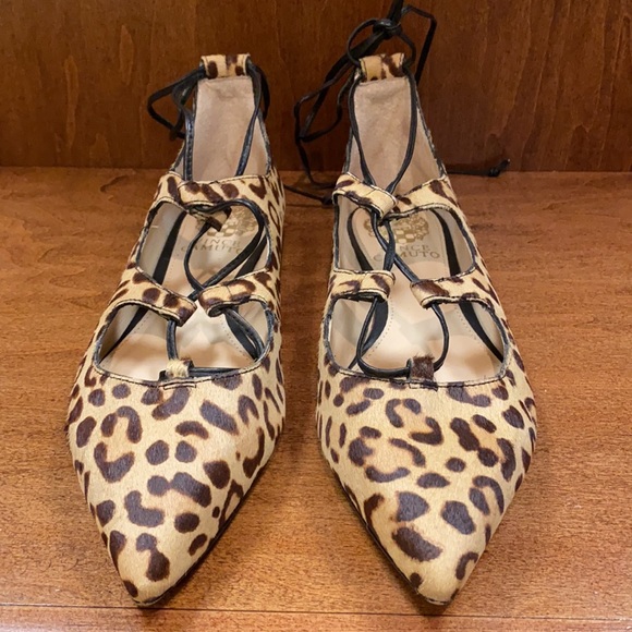 Leopard lace up flat - Picture 2 of 7